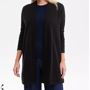 Charter Club 100% Cashmere Luxury open front cardigan women’s medium black